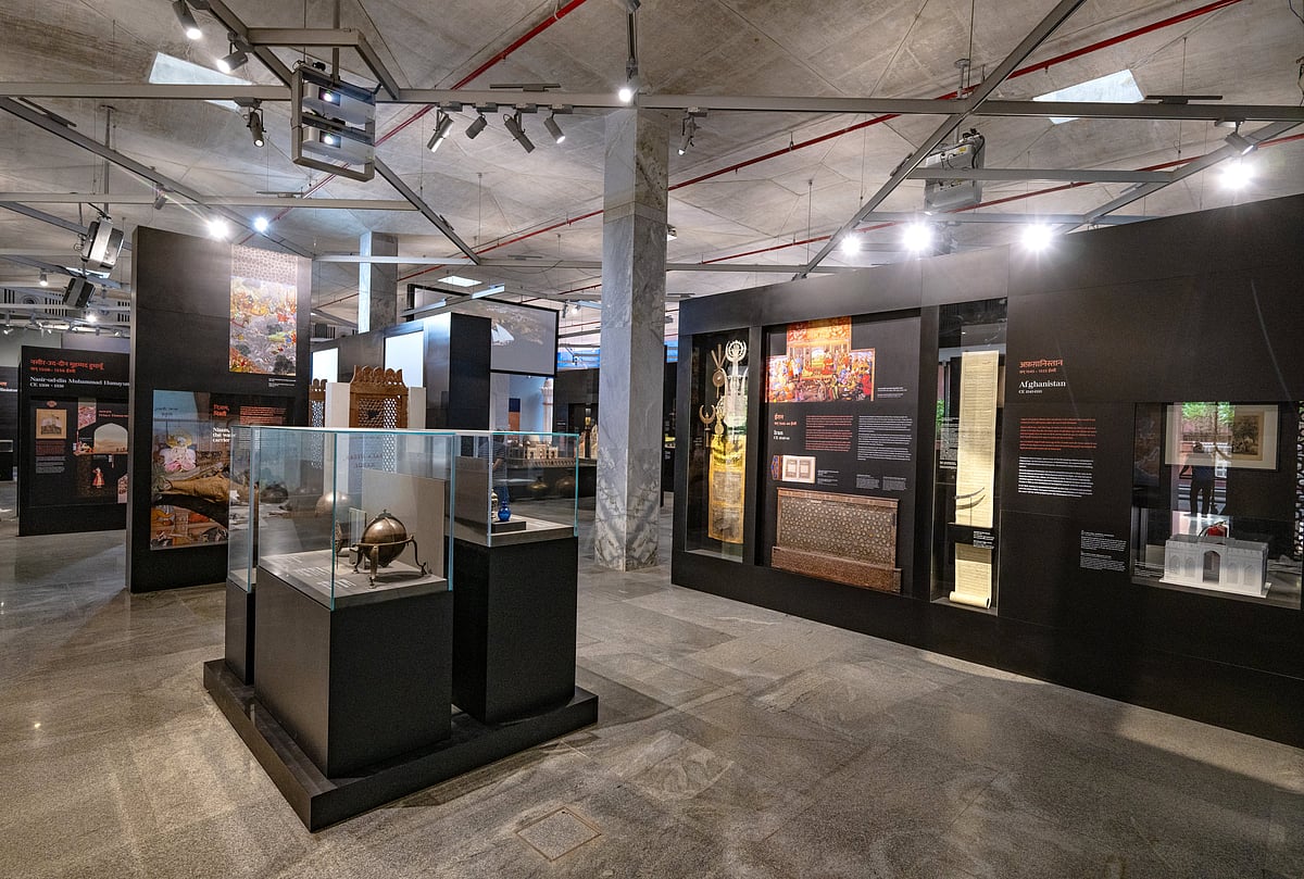 Artefacts on display in the museum